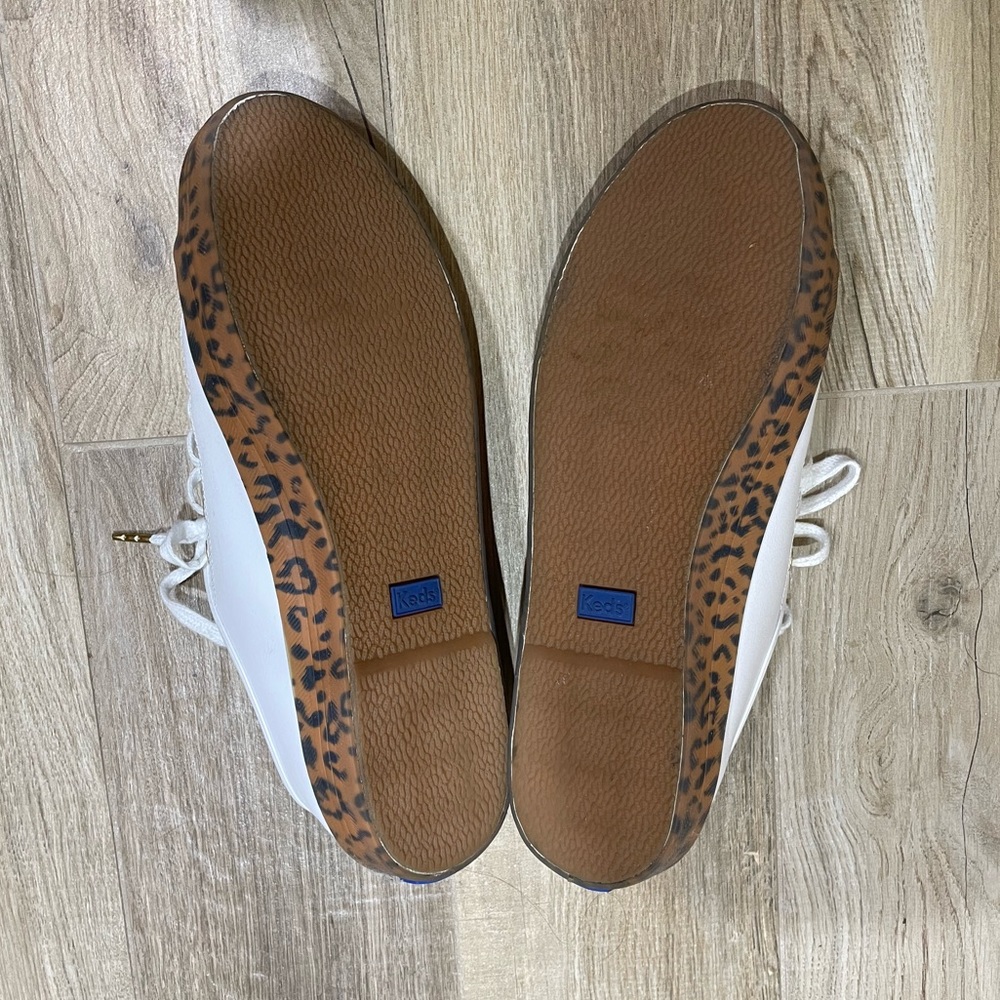 Leopard Sole Leather Keds - Picture 5 of 6